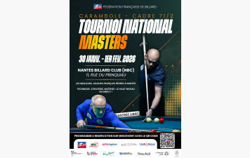 Tournoi Master - cadre 71/2 - Entrée libre